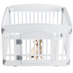 Ecofurry Mart Safe & Reliable Dog Playpen Fence | Portable Pet Exercise Pen for Indoor & Outdoor Use | Foldable Dog Enclosure