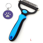 Stainless Steel Pet Grooming Comb for Hair Removal & Knot Opening | Safe Detangler for Dogs & Cats
