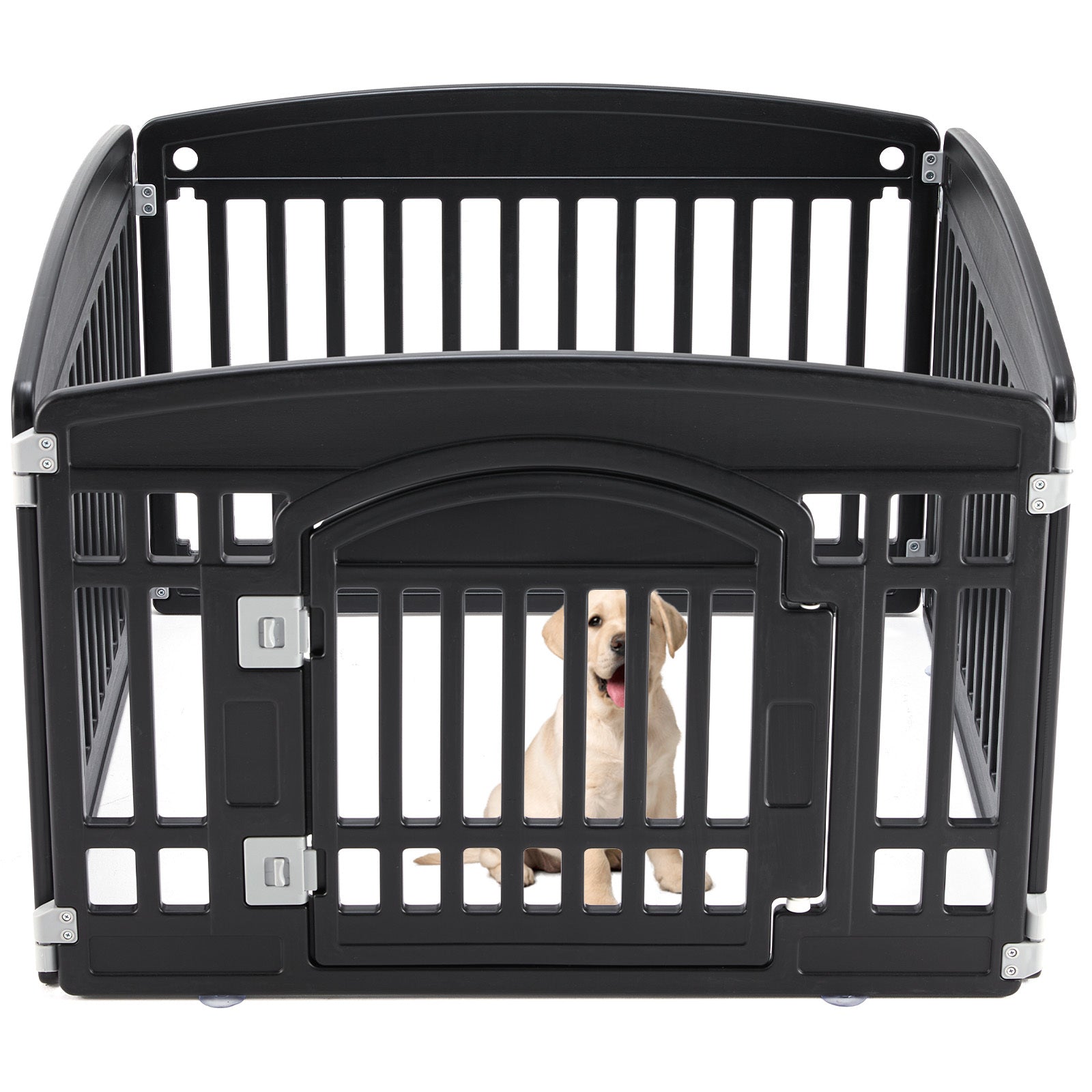 Ecofurry Mart Safe & Reliable Dog Playpen Fence | Portable Pet Exercise Pen for Indoor & Outdoor Use | Foldable Dog Enclosure