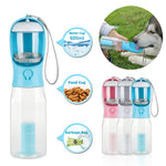3-in-1 Pet Water Bottle – Feeder, Drinker & Poop Bag Dispenser
