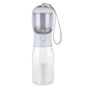 3-in-1 Pet Water Bottle – Feeder, Drinker & Poop Bag Dispenser