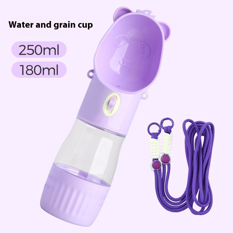 2-in-1 Dog Water Bottle – Leak-Proof Feeder for Cats & Dogs