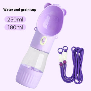 2-in-1 Dog Water Bottle – Leak-Proof Feeder for Cats & Dogs