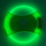 LED Dog Flying Disc – Glowing Pet Toy for Night Play