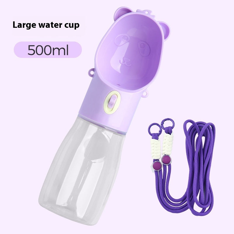 2-in-1 Dog Water Bottle – Leak-Proof Feeder for Cats & Dogs