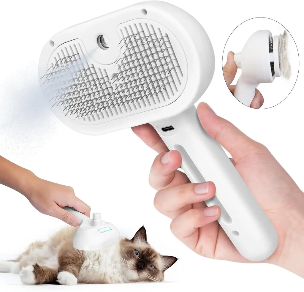 Pet Spray Hair Comb – Dematting Mist Brush for Cats & Dogs