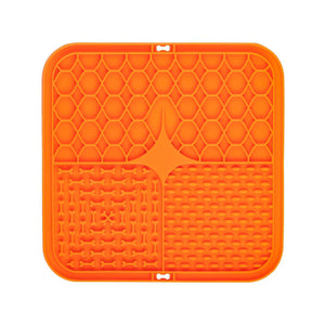 Ecofurry Mart Silicone Pet Slow Feeder Bowl with Suction Cup | Non-Slip Dog Feeding Mat for Improved Digestion