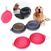 Foldable Rubber Double Pet Bowl – For Cats & Dogs