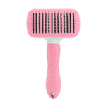 Ecofurry Mart Self-Cleaning Pet Hair Brush Comb | Stainless Steel Cat & Dog Grooming Tool | One-Key Fur Removal