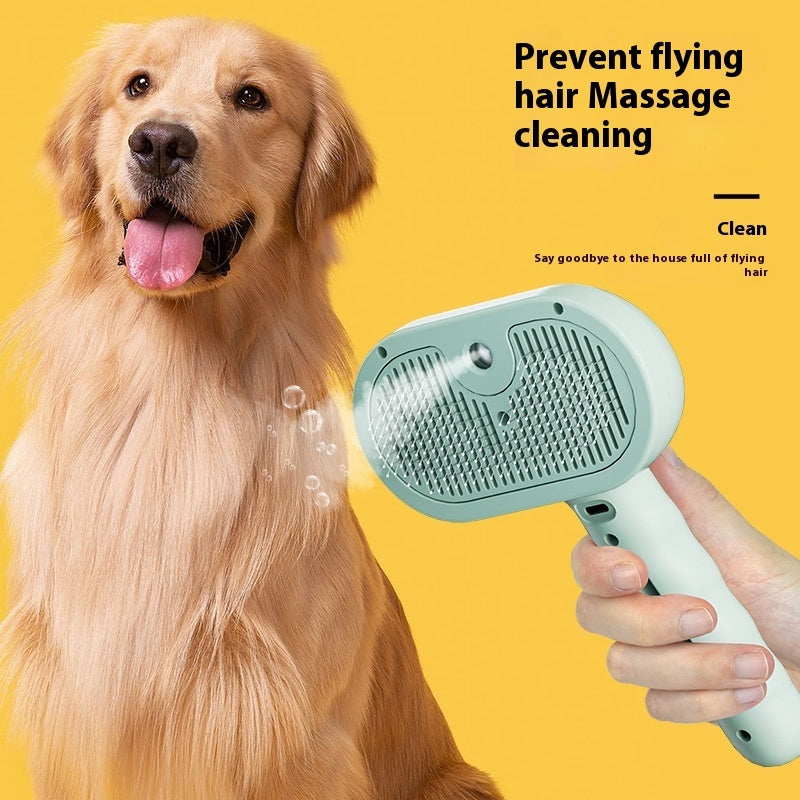 Pet Spray Hair Comb – Dematting Mist Brush for Cats & Dogs