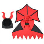 Halloween Vampire Pet Cloak & Hat Costume – Holiday Outfit