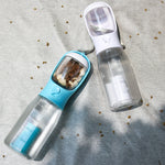 3-in-1 Pet Water Bottle – Feeder, Drinker & Poop Bag Dispenser