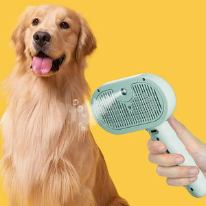 Pet Spray Hair Comb – Dematting Mist Brush for Cats & Dogs
