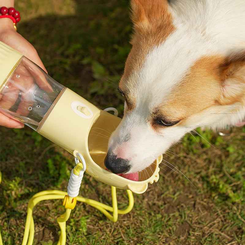 2-in-1 Dog Water Bottle – Leak-Proof Feeder for Cats & Dogs