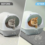 Anti-Splash Double-Layer EVA Cat Litter Mat | Waterproof Non-Slip Cat Mat for Litter Control