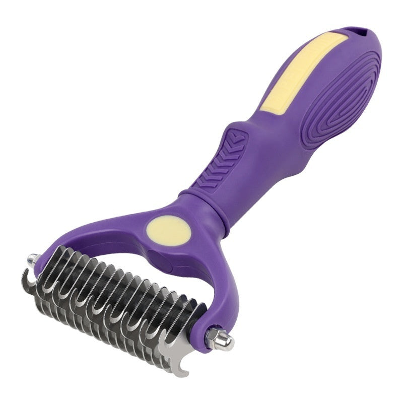 Pet Knot Untying Grooming Comb for Dogs & Cats | Detangling Beauty Brush for Matted Fur & Shedding