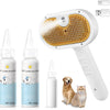 Best 3-in-1 Pet Steam Brush - spray Grooming Comb 2025