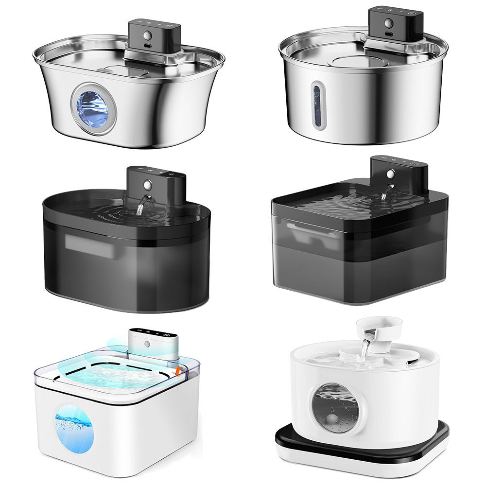Automatic Cat Water Dispenser with Large Capacity & Induction Sensor | Self-Circulating Live Water Fountain