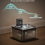 Smart Self-Circulating Rechargeable Wireless Pet Water Dispenser | Induction Sensor Dog & Cat Fountain