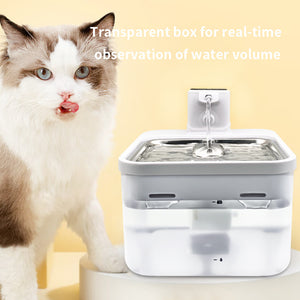 Smart Self-Circulating Rechargeable Wireless Pet Water Dispenser | Induction Sensor Dog & Cat Fountain