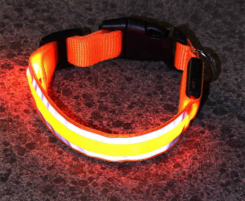 LED Luminous Anti-Lost Dog Collar – Night Safety for Pets