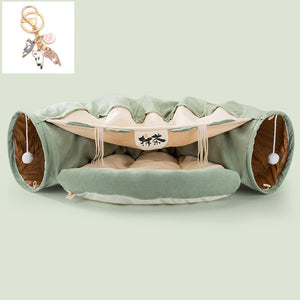 Collapsible Cat Tunnel – Washable, Durable & Fun for Playful Pets