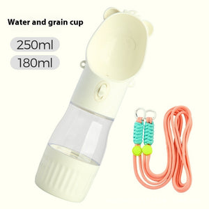 2-in-1 Dog Water Bottle – Leak-Proof Feeder for Cats & Dogs