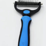 Stainless Steel Pet Grooming Comb for Hair Removal & Knot Opening | Safe Detangler for Dogs & Cats