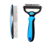 Stainless Steel Pet Grooming Comb for Hair Removal & Knot Opening | Safe Detangler for Dogs & Cats