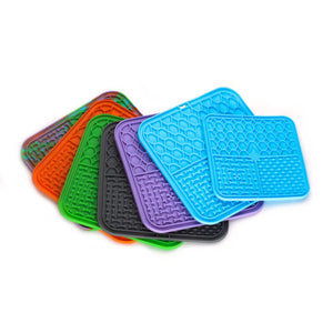 Ecofurry Mart Silicone Pet Slow Feeder Bowl with Suction Cup | Non-Slip Dog Feeding Mat for Improved Digestion