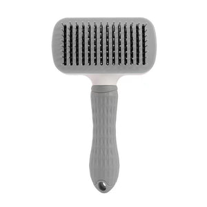 Ecofurry Mart Self-Cleaning Pet Hair Brush Comb | Stainless Steel Cat & Dog Grooming Tool | One-Key Fur Removal