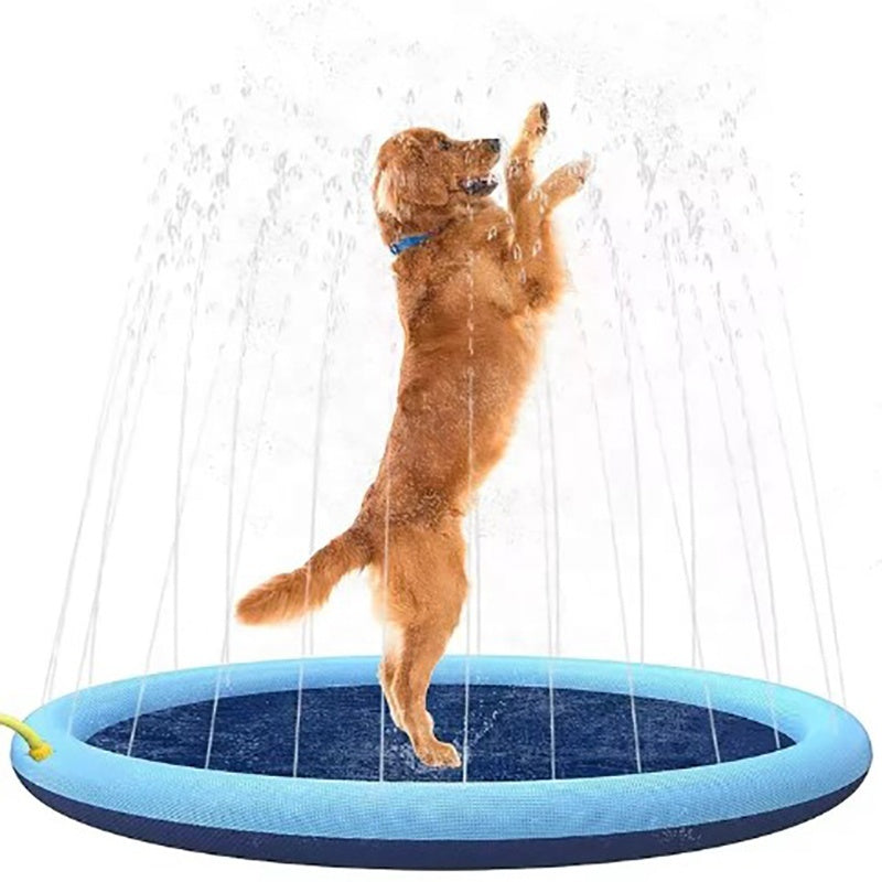 Ecofurry Mart Dog Splash Pad Sprinkler Toy | Anti-Slip Outdoor Dog Swimming Mat for Summer Play & Cooling Off