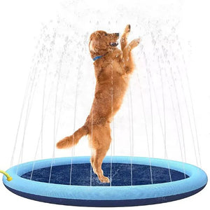 Ecofurry Mart Dog Splash Pad Sprinkler Toy | Anti-Slip Outdoor Dog Swimming Mat for Summer Play & Cooling Off