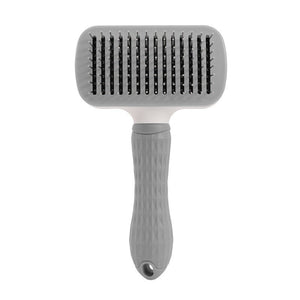 Ecofurry Mart Self-Cleaning Pet Hair Brush Comb | Stainless Steel Cat & Dog Grooming Tool | One-Key Fur Removal