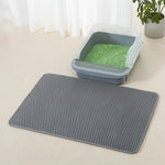 Anti-Splash Double-Layer EVA Cat Litter Mat | Waterproof Non-Slip Cat Mat for Litter Control