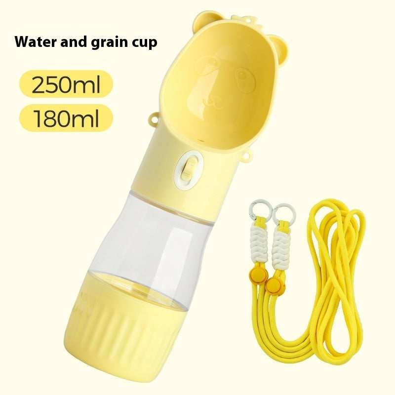 2-in-1 Dog Water Bottle – Leak-Proof Feeder for Cats & Dogs