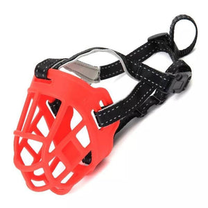 Ecofurry Mart Soft Silicone Dog Muzzle | Anti-Bite & Anti-Bark Pet Mask | Breathable, Adjustable Muzzle for Safe Control