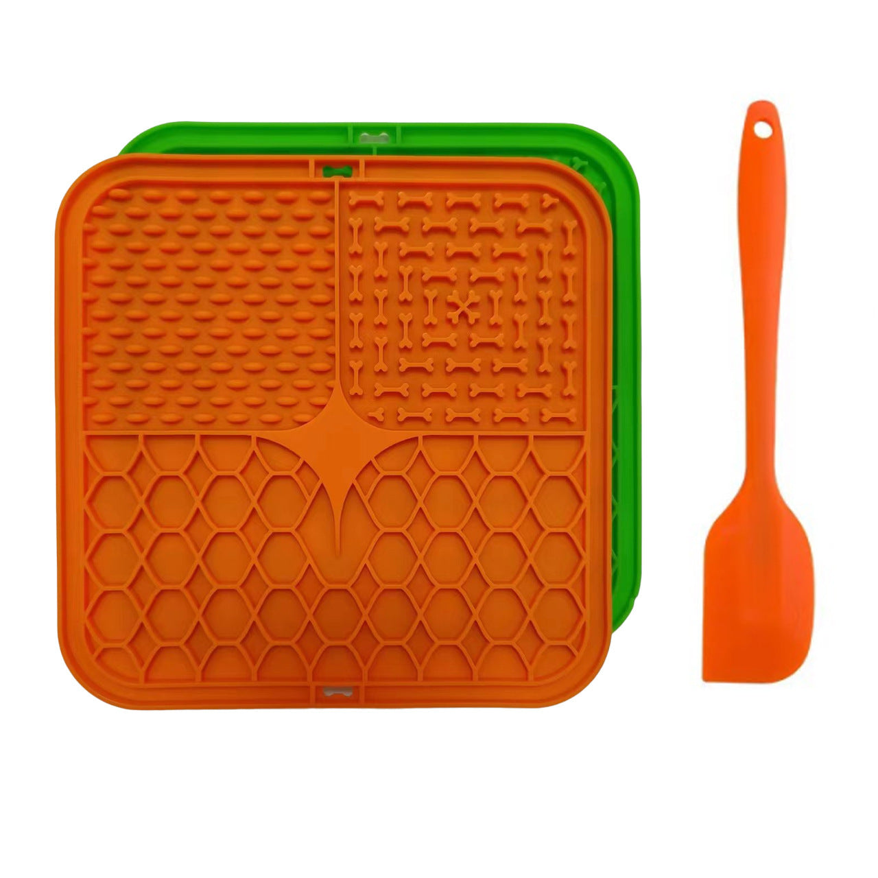 Ecofurry Mart Silicone Pet Slow Feeder Bowl with Suction Cup | Non-Slip Dog Feeding Mat for Improved Digestion