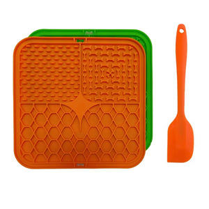 Ecofurry Mart Silicone Pet Slow Feeder Bowl with Suction Cup | Non-Slip Dog Feeding Mat for Improved Digestion