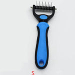 Stainless Steel Pet Grooming Comb for Hair Removal & Knot Opening | Safe Detangler for Dogs & Cats