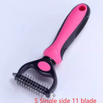 Stainless Steel Pet Grooming Comb for Hair Removal & Knot Opening | Safe Detangler for Dogs & Cats